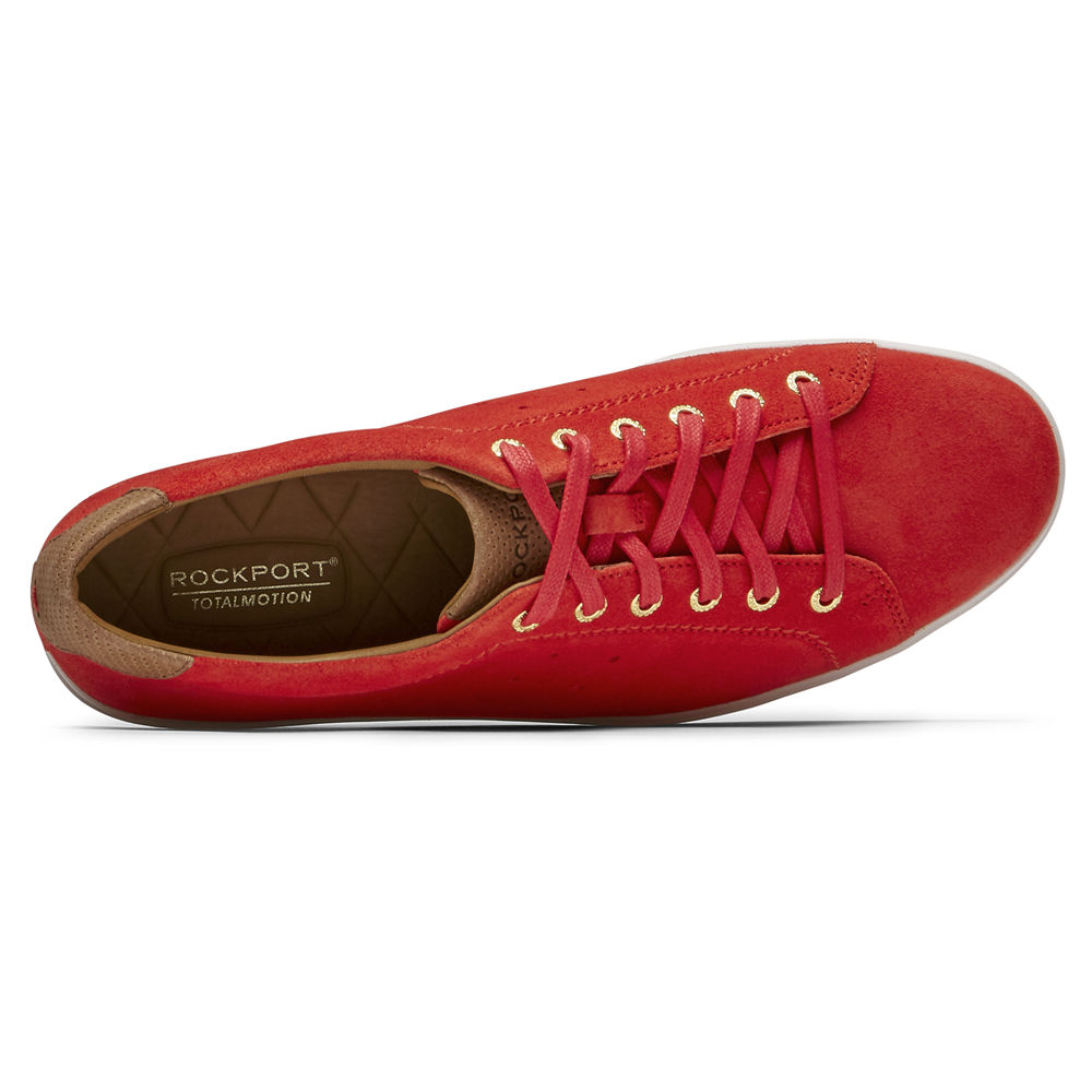 Zapatillas Rockport Hombre Mexico - Total Motion Lite Ltd Lace-To-Toes Rojos - SFJPU6852